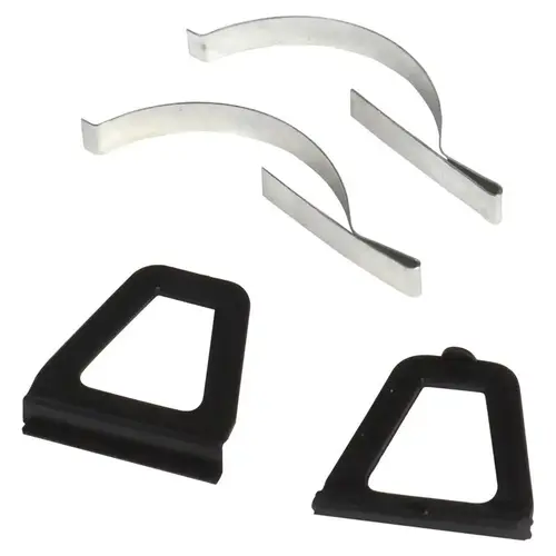 Pull Tab with Corner Springs Black Aluminum 3" W X 6" L Black Pull Tab with Corner Springs Black Aluminum 3" W X 6" L Black