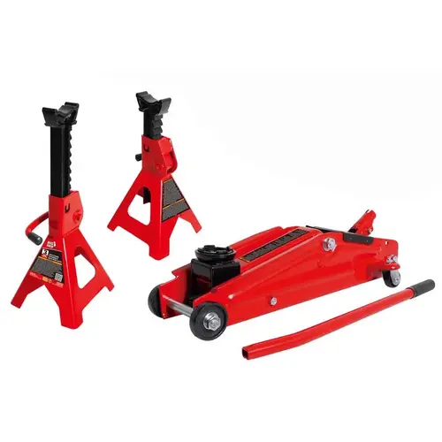 Automotive Floor Jack Hydraulic 3 ton Black/Red