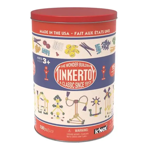 Classic Building Tin Toy Plastic Multicolored 100 pc Multicolored Classic Building Tin Toy Plastic Multicolored 100 pc Multicolored