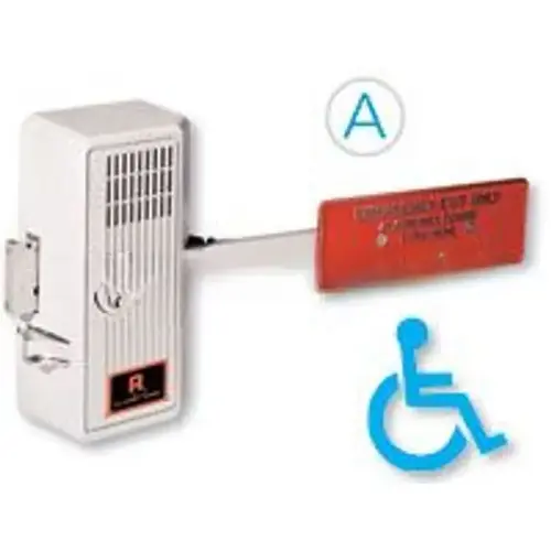 Weather Resistant Alarm Paddle, Satin Aluminum Clear