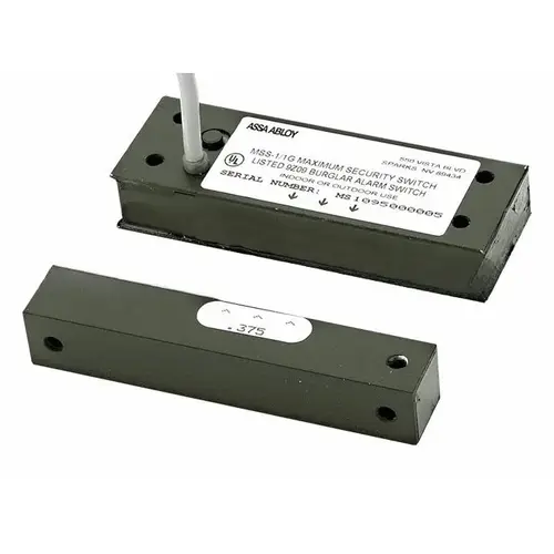 High Security Magnetic Switch Satin Stainless Steel Finish Applied High Security Magnetic Switch Satin Stainless Steel Finish Applied