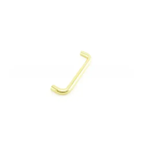 8" Straight Door Pull, 3/4" Round and 1-1/2" Clearance Bright Brass Finish 8" Straight Door Pull, 3/4" Round and 1-1/2" Clearance Bright Brass Finish