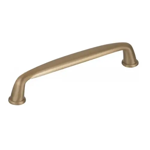 5-1/16" (128 mm) Center to Center Kane Cabinet Pull Golden Champagne Finish