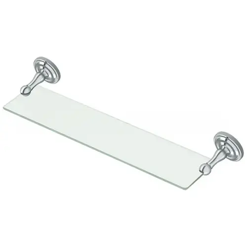 18" Length R Series Towel Glass Shelf Polished Chrome