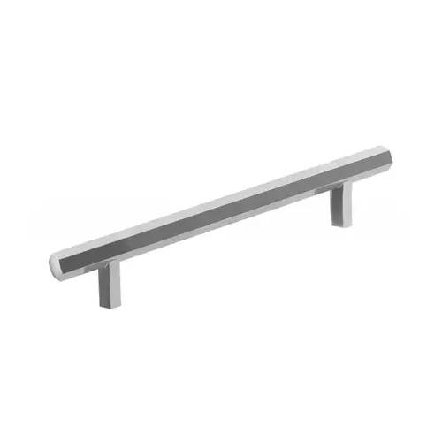 Caliber 5-1/16" Center to Center Cabinet Pull Bright Chrome Finish Caliber 5-1/16" Center to Center Cabinet Pull Bright Chrome Finish