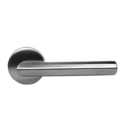 Stainless 12 Lever Passage 2-3/8" Backset; T Strike; 1-3/8" Door Satin Stainless Steel Finish Stainless 12 Lever Passage 2-3/8" Backset; T Strike; 1-3/8" Door Satin Stainless Steel Finish