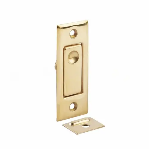 1-1/4" x 3" Jamb Bolt Unlacquered Brass Finish