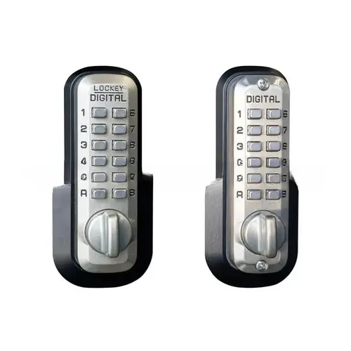 Mechanical Keyless Deadbolt with Double Combination Satin Nickel Finish Mechanical Keyless Deadbolt with Double Combination Satin Nickel Finish