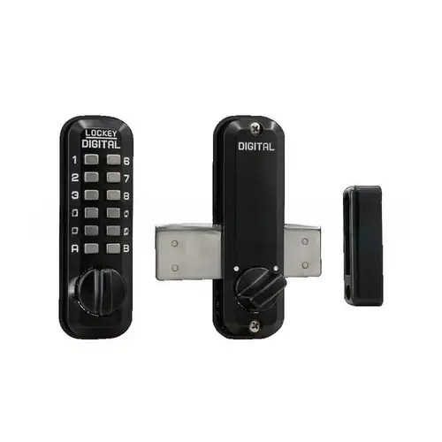 Mechanical Surface Mount Digital Keyless Combination Lock Jet Black Mechanical Surface Mount Digital Keyless Combination Lock Jet Black