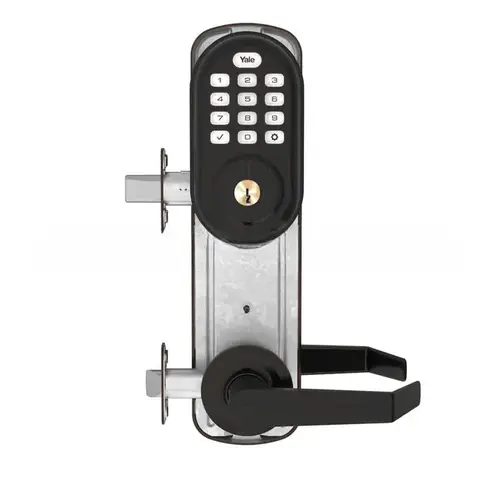 Assure Lock Push Button Stand Alone Norwood Interconnected Lockset and Deadbolt with 5-1/2" Center to Center, Kwikset KW1 Keyway, and RC Latch and Strike US10BP Oil Rubbed Bronze Permanent Finish Assure Lock Push Button Stand Alone Norwood Interconnected Lockset and Deadbolt with 5-1/2" Center to Center, Kwikset KW1 Keyway, and RC Latch and Strike US10BP Oil Rubbed Bronze Permanent Finish