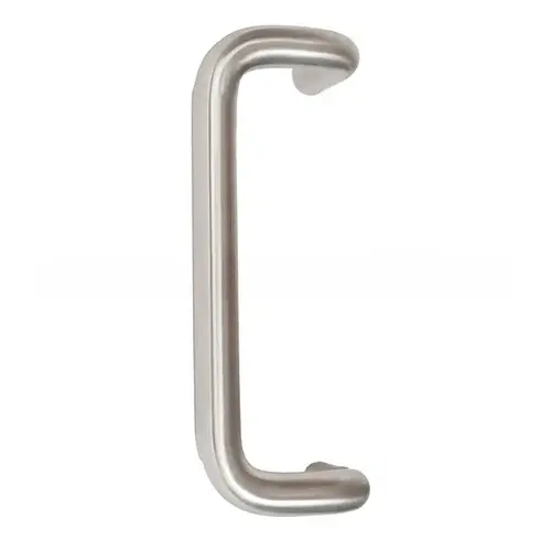 12" Center to Center 1" Diameter 90 Degree Offset Pull with E Mounting Satin Stainless Steel Finish