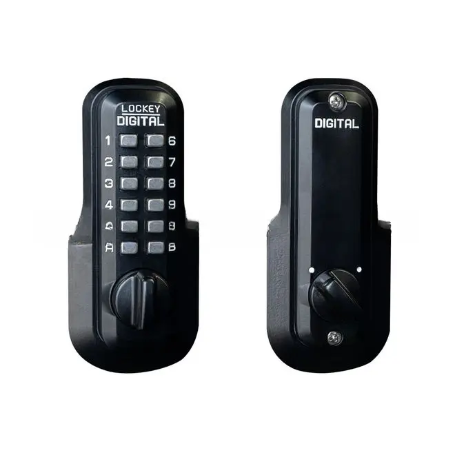National Brand Alternative Mechanical Keyless Deadbolt with Single Combination Jet Black Finish M210-JB