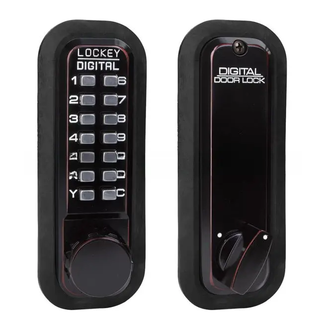 Lockey Mechanical Keyless Deadbolt with Single Combination Oil Rubbed Bronze Finish 2210OIL