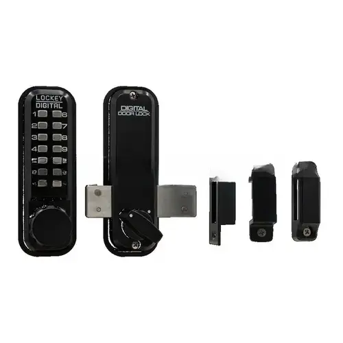 Mechanical Keyless Surface Mount Deadbolt Lock Jet Black Mechanical Keyless Surface Mount Deadbolt Lock Jet Black