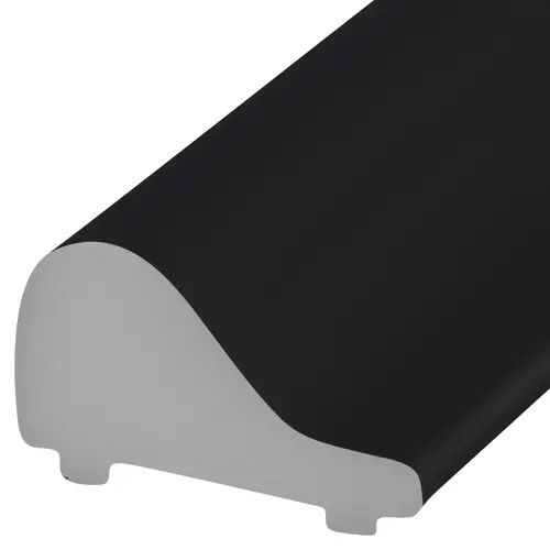 Matte Black Frameless Shower Door Tapered Threshold - 95" Stock Length Matte Black Frameless Shower Door Tapered Threshold - 95" Stock Length