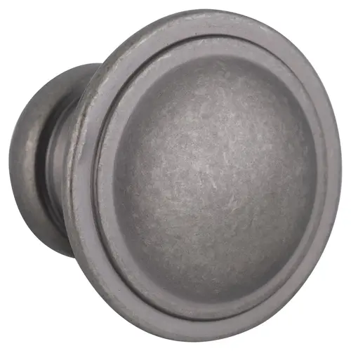 Two Ring Style Kitchen Cabinet Knob 1-3/16" Diameter Weathered Nickel Pair Two Ring Style Kitchen Cabinet Knob 1-3/16" Diameter Weathered Nickel Pair