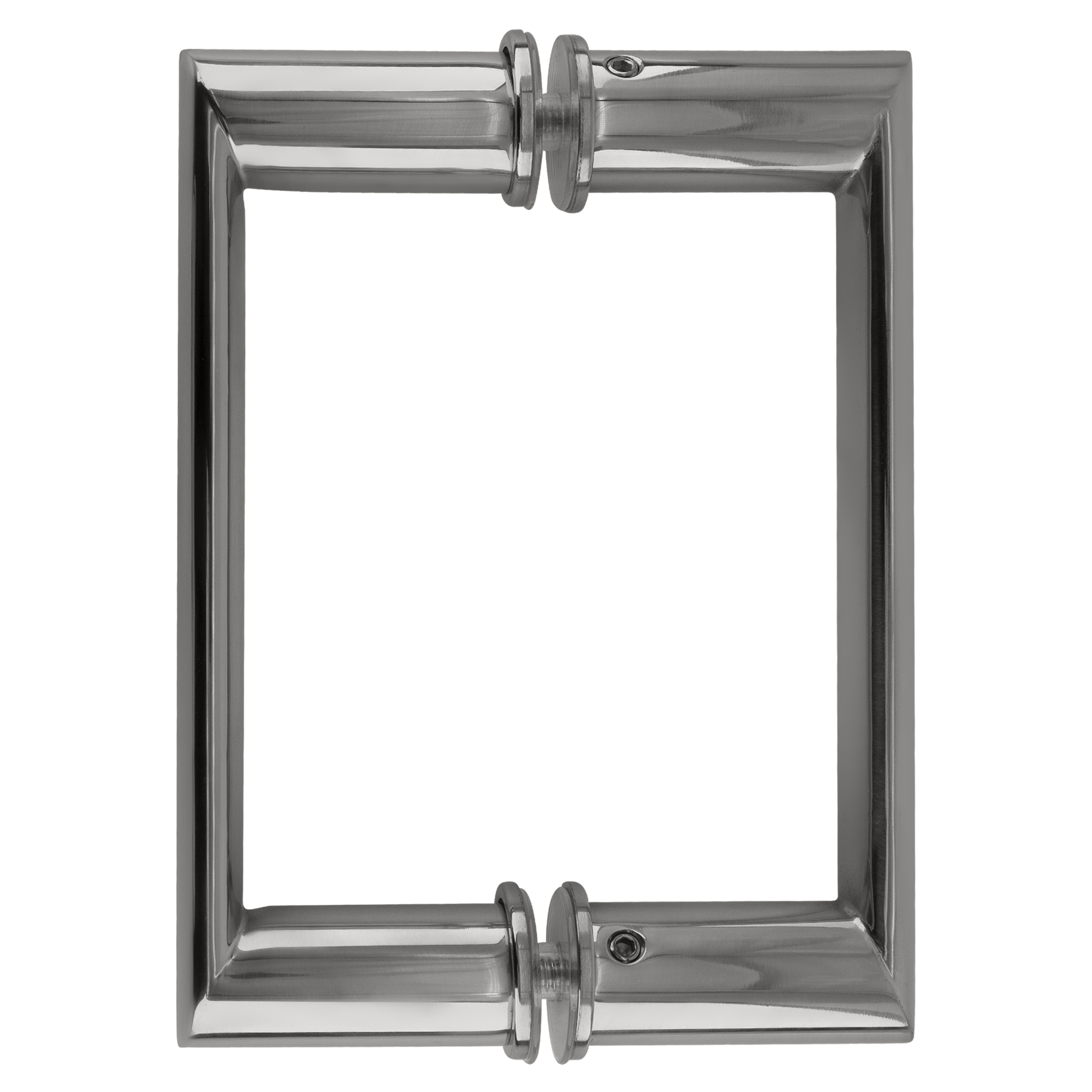 CRL 0R6X6CH 6" Chrome Back-to-Back Oval/Round Pull Handle