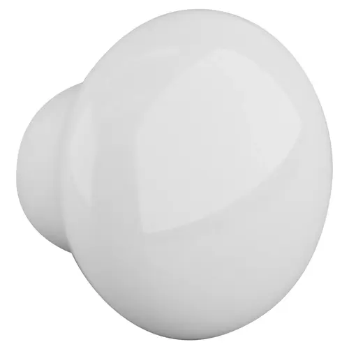 Traditional Kitchen Cabinet Knob 1" Dia White Porcelain Traditional Kitchen Cabinet Knob 1" Dia White Porcelain