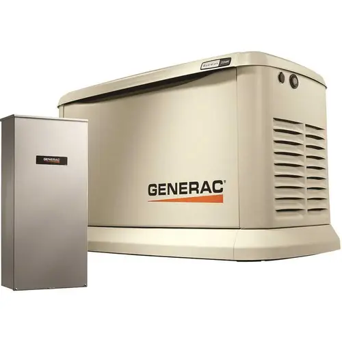 Generator Guardian 19000 W 240 V Natural Gas or Propane Home Standby Beige Generator Guardian 19000 W 240 V Natural Gas or Propane Home Standby Beige