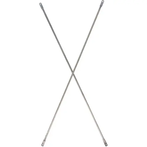 7 ft. x 4 ft. Steel Scaffolding Squaring Cross Brace Stabilizer to Increase Scaffold Tower Load Capacity Galvanized 7 ft. x 4 ft. Steel Scaffolding Squaring Cross Brace Stabilizer to Increase Scaffold Tower Load Capacity Galvanized