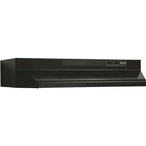 F40000 30 in. 230 Max Blower CFM Convertible Under-Cabinet Range Hood with Light in Black F40000 30 in. 230 Max Blower CFM Convertible Under-Cabinet Range Hood with Light in Black