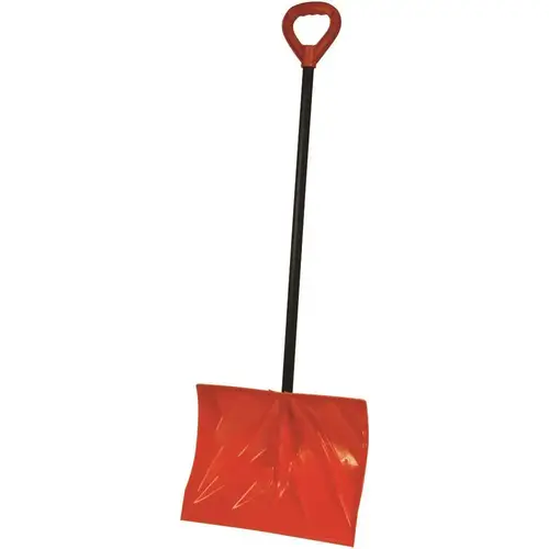 Bigfoot 18 in. Poly Combination Snow Shovel with Steel Core Handle - pack of 6