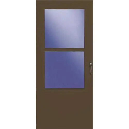 Value Core Single-Vent Storm Door, 32 in W, 81 in H, Half Screen, Wood, Brown Value Core Single-Vent Storm Door, 32 in W, 81 in H, Half Screen, Wood, Brown
