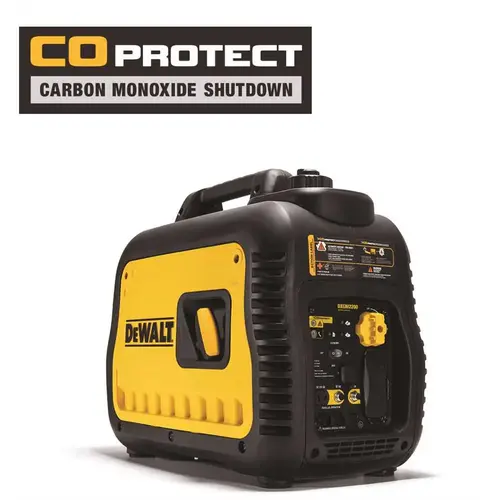 DXGNI2200 Portable Generator, 20 A, 120 V, Gas, 1 gal Tank, 11 hr Run Time, Recoil Start Yellow DXGNI2200 Portable Generator, 20 A, 120 V, Gas, 1 gal Tank, 11 hr Run Time, Recoil Start Yellow