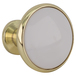 White / Polished Brass
