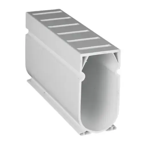 White Deck Drain - 120" Stock Length
