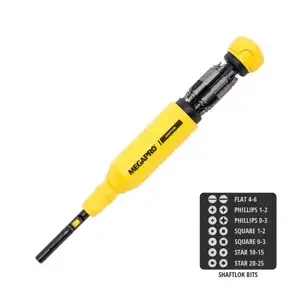 Megapro 151SL44 ShaftLOK 15" 1 Multi-Bit Screwdriver