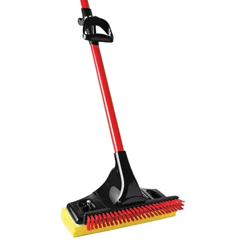 Big Gator Sponge Mop, 11 in W Frame, 55-7/8 in OAL, Sponge Mop Head, Snap-On, Steel Handle Black