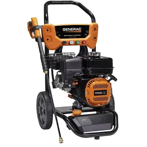 Pressure Washer, Gas, 196 cc Engine Displacement, Axial Cam Pump, 3000 psi Operating, 2.4 gpm Pressure Washer, Gas, 196 cc Engine Displacement, Axial Cam Pump, 3000 psi Operating, 2.4 gpm