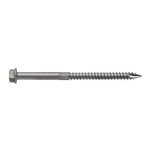 Strong-Drive SDS Connector Screw, 3-1/2 in L, Serrated Thread, Hex Head, Hex Drive Double-Barrier Coated - pack of 25 Strong-Drive SDS Connector Screw, 3-1/2 in L, Serrated Thread, Hex Head, Hex Drive Double-Barrier Coated - pack of 25