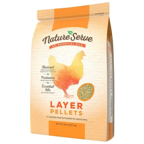 Laying Hens Feed Pellets with Essential Oils, 20 Lbs.