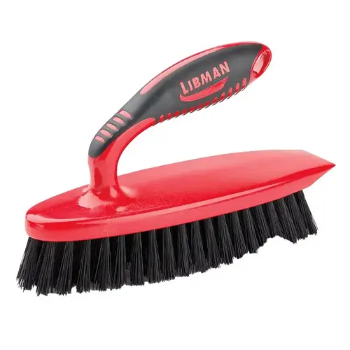 Scrub Brush 2.75" W Medium Bristle 5" Polypropylene Handle Black/Red Scrub Brush 2.75" W Medium Bristle 5" Polypropylene Handle Black/Red
