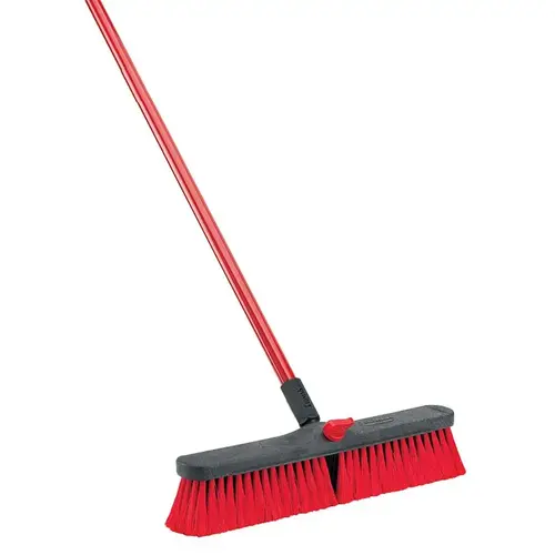 Multi-Surface Push Broom High Power Polymer Fiber 18" Black/Red Multi-Surface Push Broom High Power Polymer Fiber 18" Black/Red