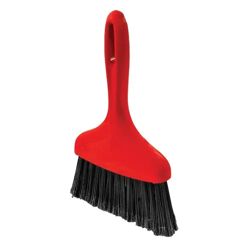 Whisk Broom 8" W Soft Recycled Plastic Black/Red - pack of 6 Whisk Broom 8" W Soft Recycled Plastic Black/Red - pack of 6