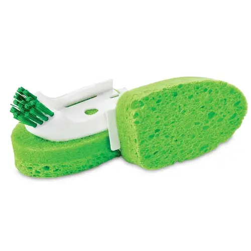 Dish Brush Refill 3.25" W Plastic Handle Green/White Dish Brush Refill 3.25" W Plastic Handle Green/White