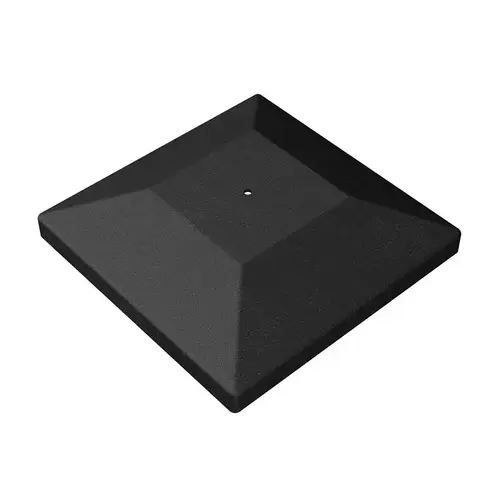 Post Cap Outdoor Accents 6" W X 6 ft. L Black Plastic Black Post Cap Outdoor Accents 6" W X 6 ft. L Black Plastic Black