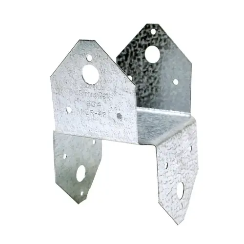 Post Base 3.56" H X 3.56" W 18 Ga. Galvanized Steel - pack of 40 Post Base 3.56" H X 3.56" W 18 Ga. Galvanized Steel - pack of 40