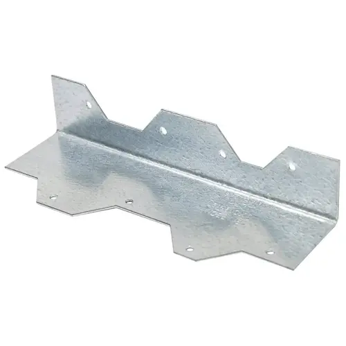 L Reinforcing Angle, 7 in H, Steel, Galvanized/Zinc