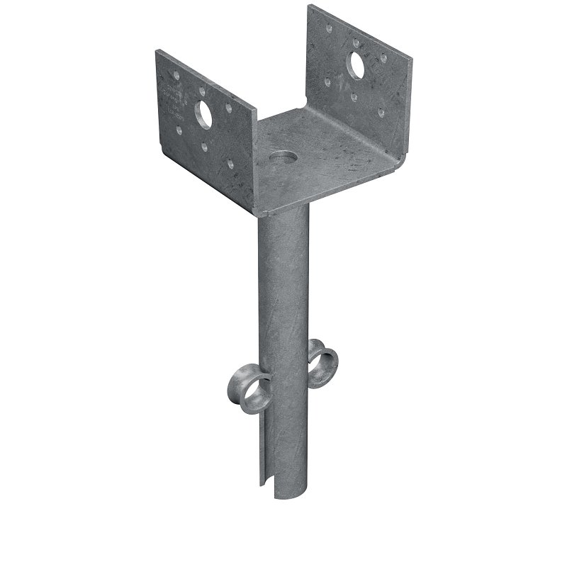 SIMPSON STRONG-TIE CO EPB44 EPB Elevated Post Base, 4 x 4 in Post, 12 ga Gauge, Steel, Gray