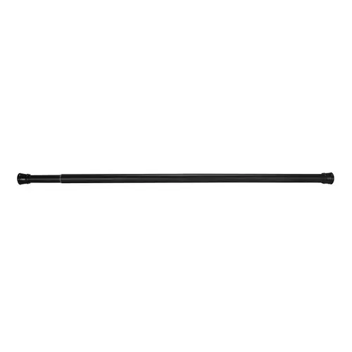 Shower Curtain Rod, 7.5 lb, 36 to 63 in L Adjustable, 1 in Dia Rod, Steel, Matte Black Shower Curtain Rod, 7.5 lb, 36 to 63 in L Adjustable, 1 in Dia Rod, Steel, Matte Black