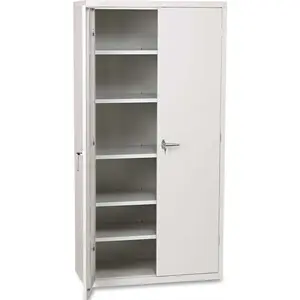 The HON Company 10149287 ASSEMBLED STORAGE CABINET, 36W X 18-1/4D X 71-3/4H, LIGHT GRAY