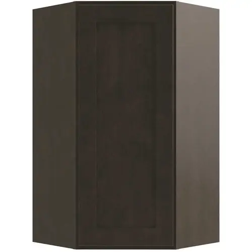 Cabinetry Luxor Smoky Grey Corner Wall Cabinet 23.875w X 42h Cabinetry Luxor Smoky Grey Corner Wall Cabinet 23.875w X 42h