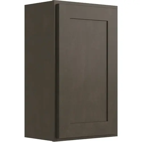Cabinetry 9" W X 30" H 1 Door Wall Cabinet, Luxor Smoky Grey Cabinetry 9" W X 30" H 1 Door Wall Cabinet, Luxor Smoky Grey