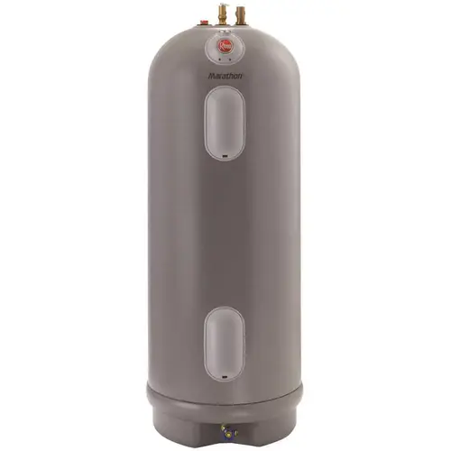 Marathon 40 Gal. Tall 4500/4500-Watt Elements Non Metallic Lifetime Electric Tank Water Heater Gray