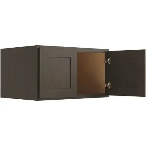 Cabinetry Luxor Smoky Grey Wall Cabinet, 24 Deep 36w X 12h Cabinetry Luxor Smoky Grey Wall Cabinet, 24 Deep 36w X 12h