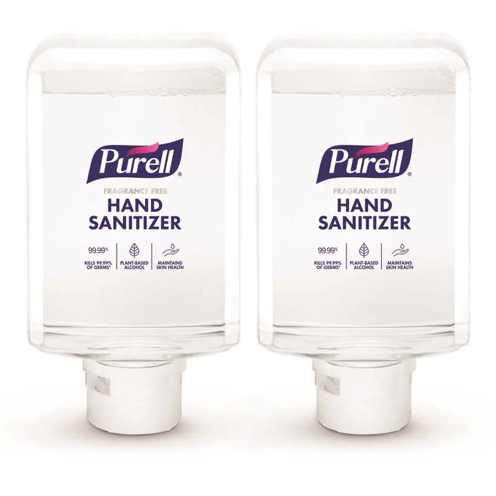 PURELL Es10 Advanced Hand Sanitizer Fragrance Free Foam 1200ml Clear - pack of 2 8351-02 PURELL Es10 Advanced Hand Sanitizer Fragrance Free Foam 1200ml Clear - pack of 2 8351-02